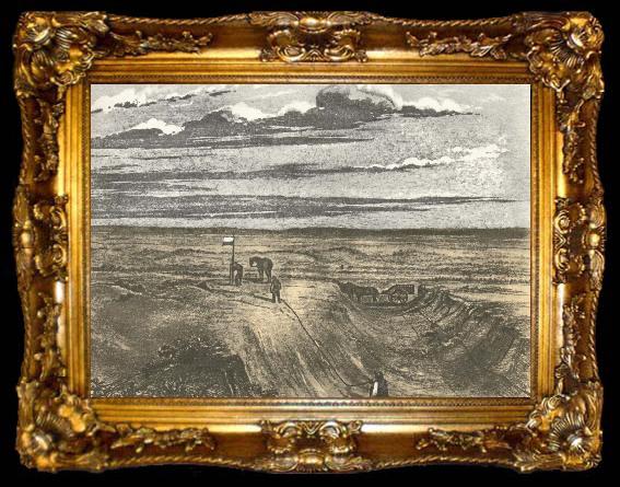 framed  william r clark sturt och hans foljeslagare under kartmatning vid farden till det inre av australien 1844-45., ta009-2